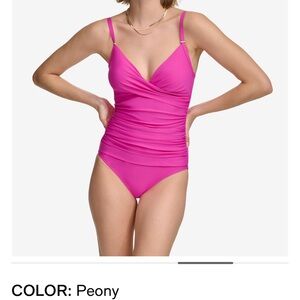 Calvin Klein Twist-Front One-Piece Swimsuit